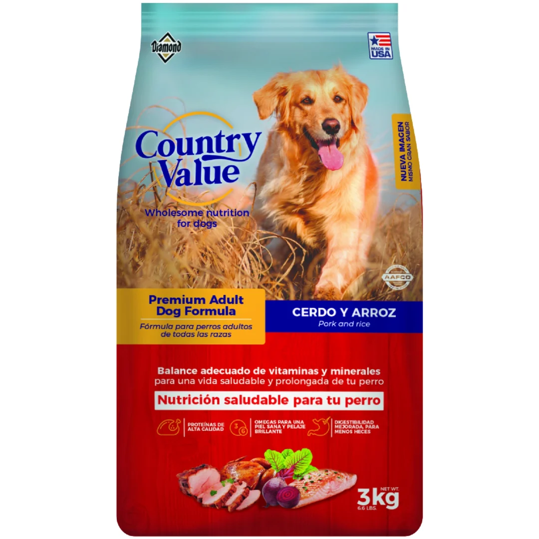 Country Value Perro Adulto Cerdo Y Arroz