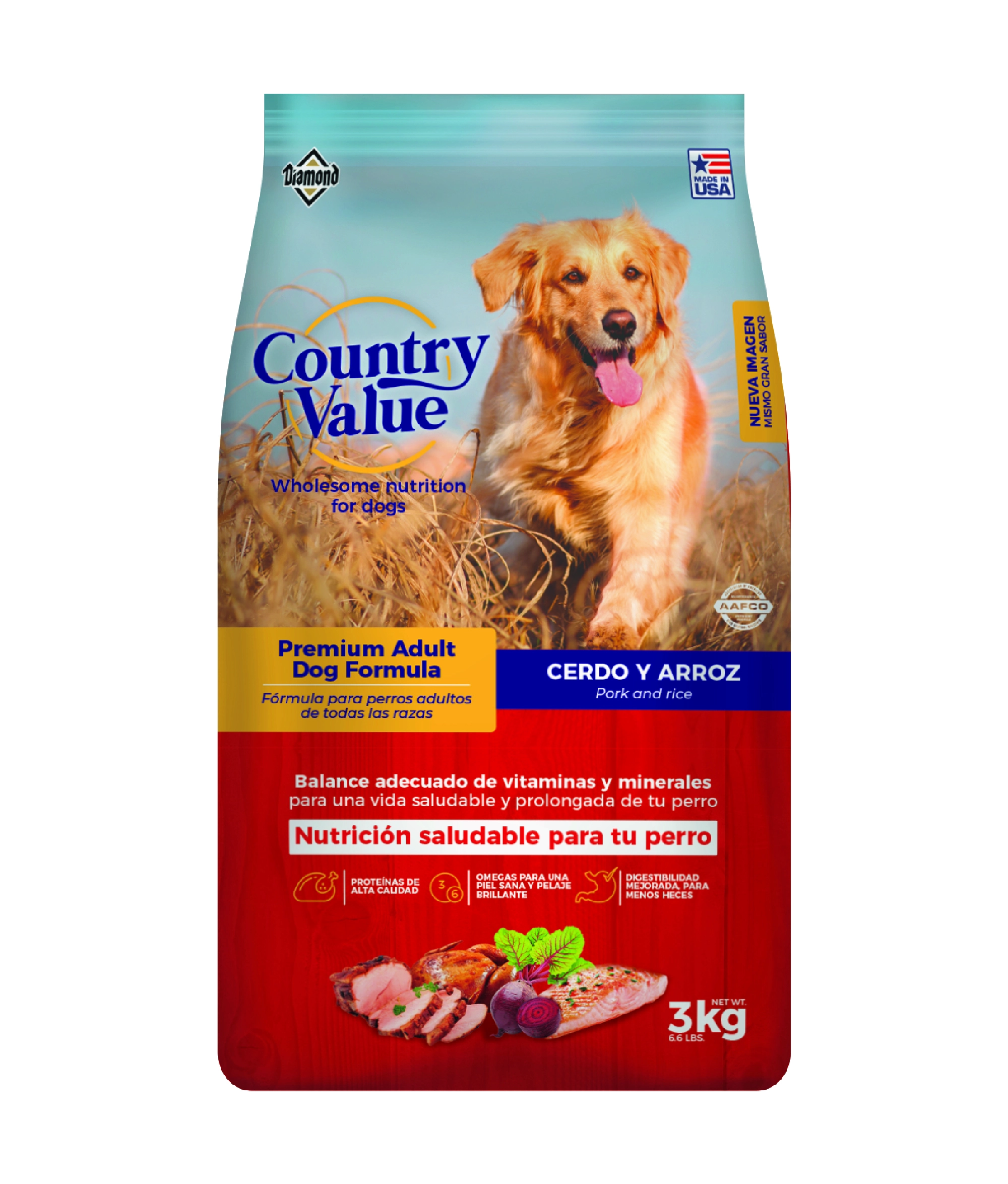 Country Value Perro Adulto Cerdo Y Arroz