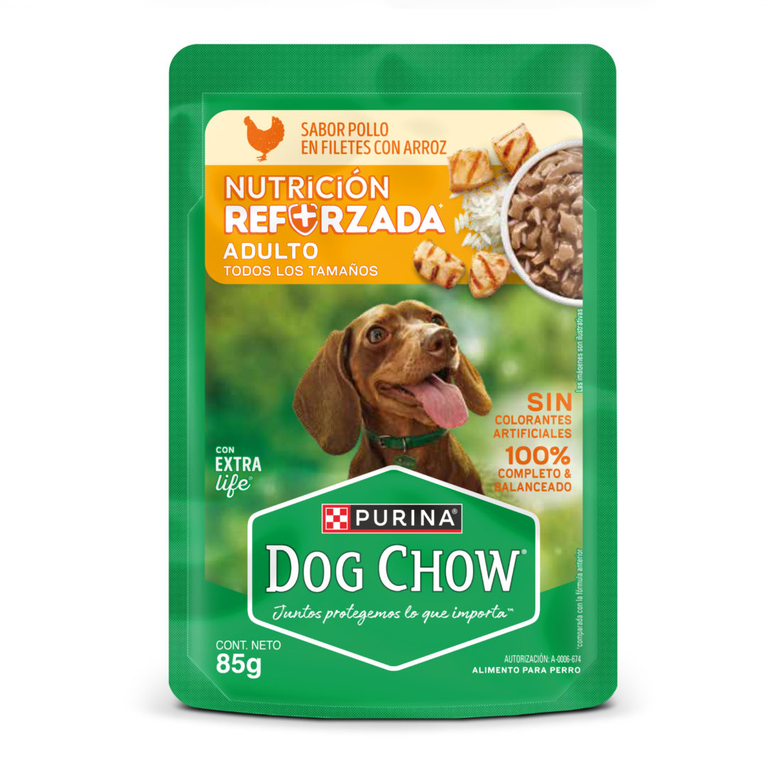 Dog Chow Adultos Todos Los Tamaños Con Pollo 85g