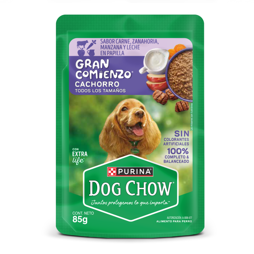 Dog Chow Alimento Húmedo Cachorros con Carne 85g