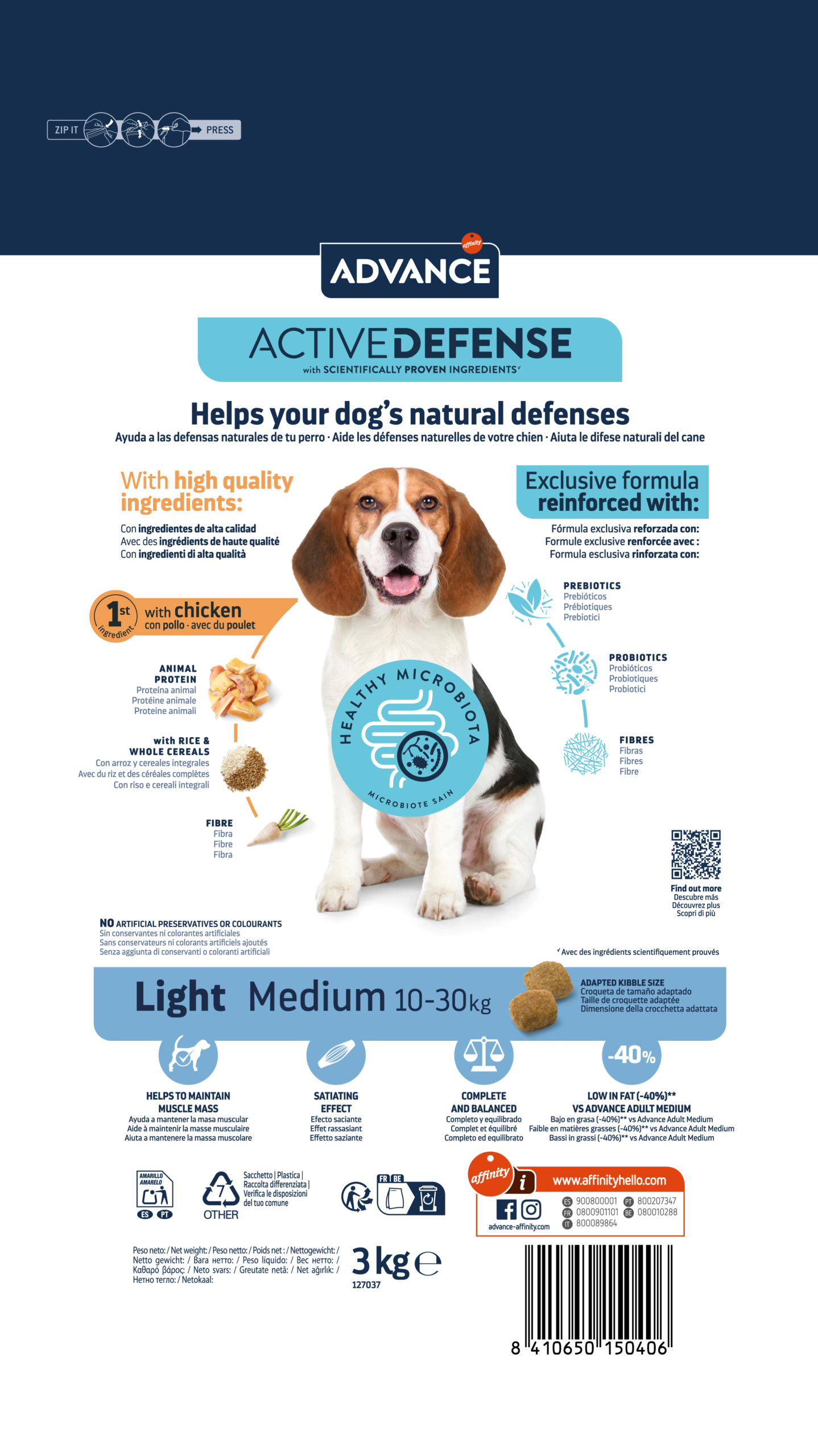Advance Dog Adulto Light Medium - Image 2