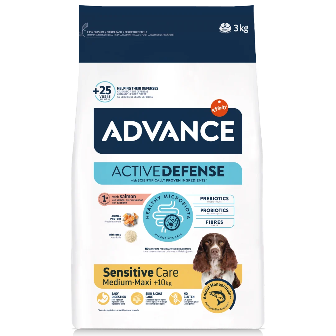 Advance Dog Adulto Sesitive Care Medium-Maxi De 3Kg