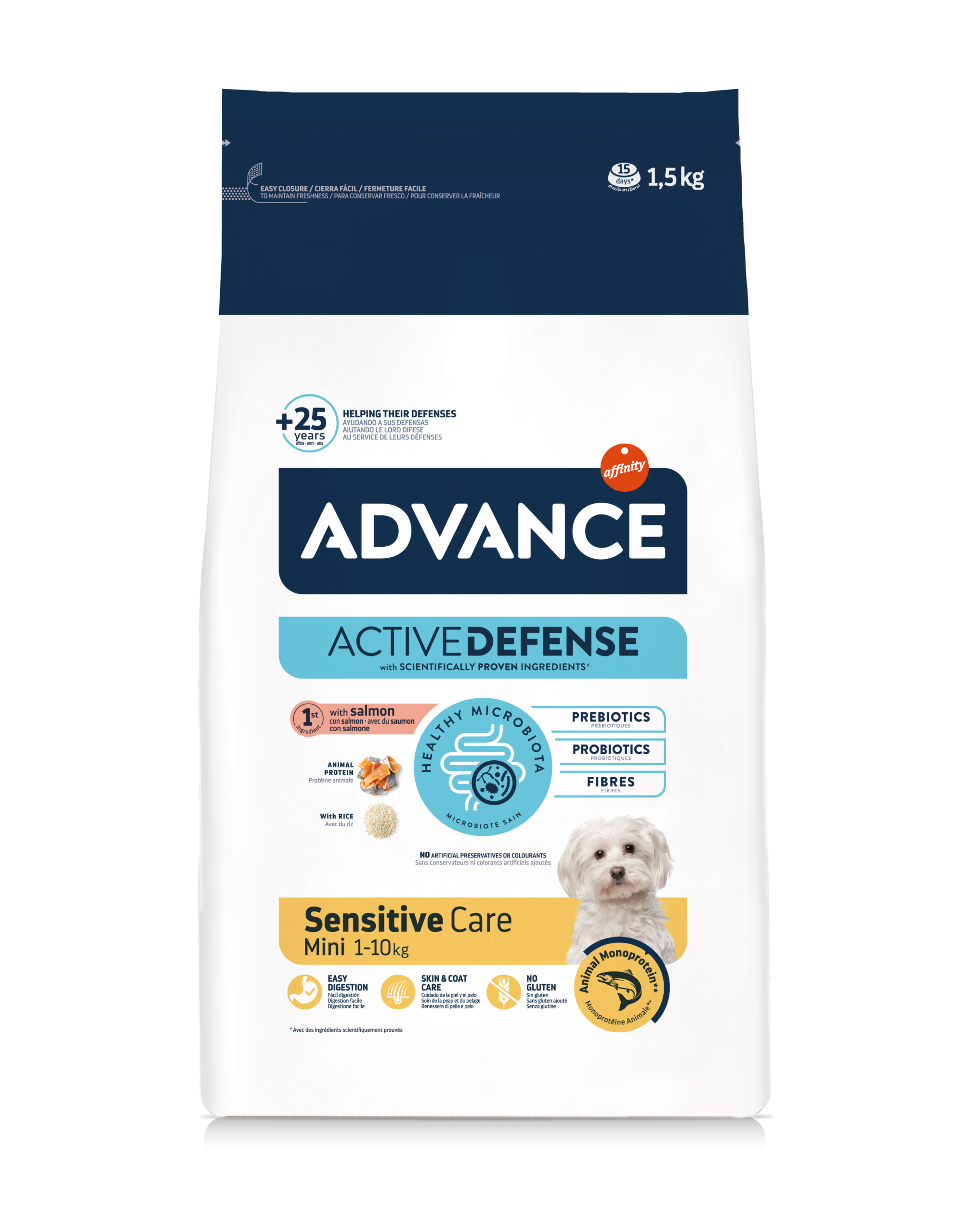 Advance Dog Adulto Sesitive Care Mini De 1,5Kg