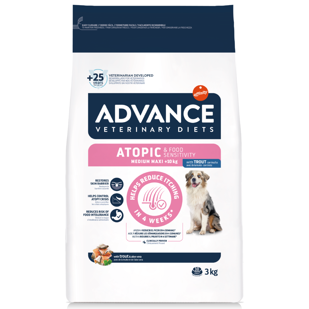 Advance Dog Adulto Atopic & Food Sensitivity Medium-Maxi De 3Kg