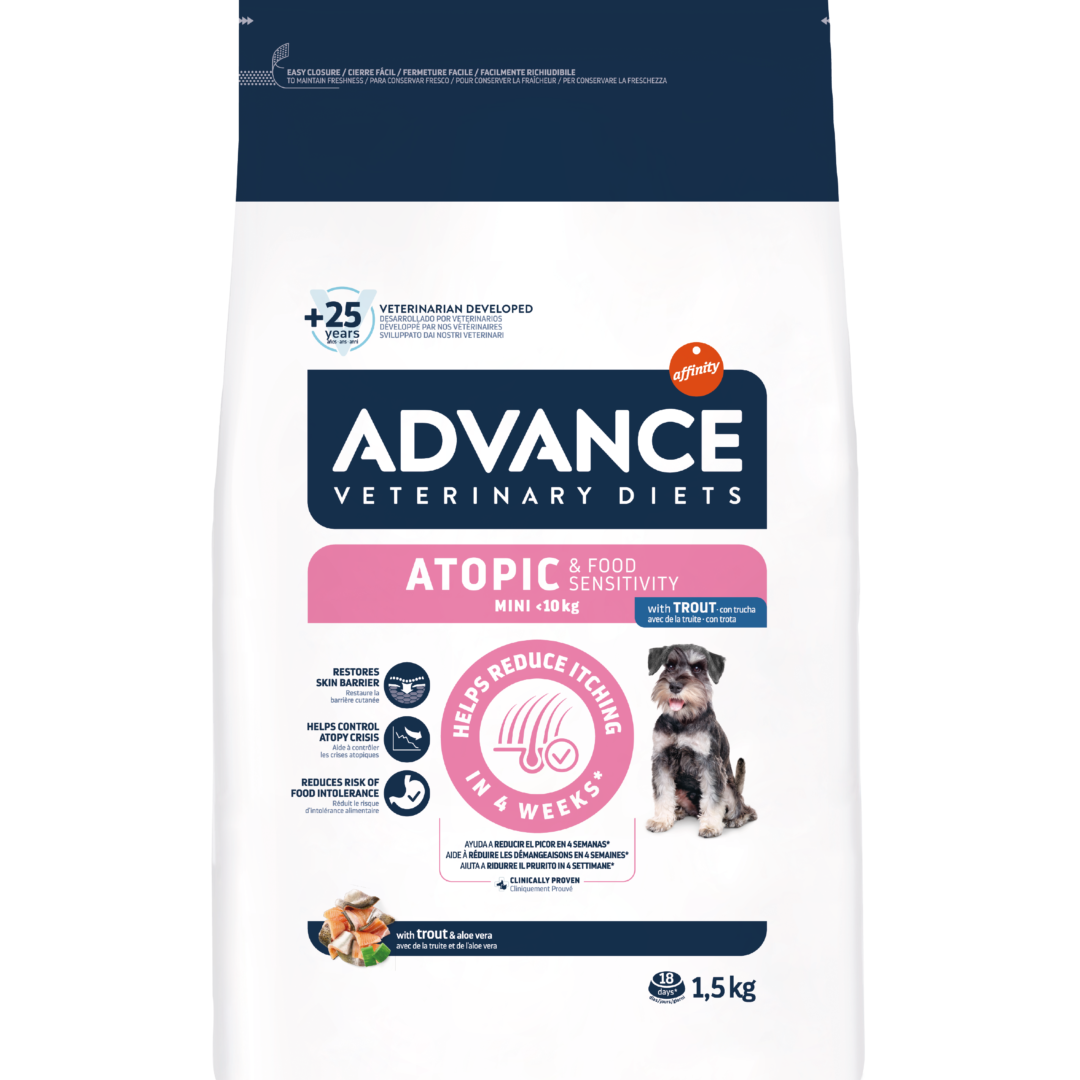 Advance Dog Adulto Atopic & Food Sensitivity Mini De 1,5Kg
