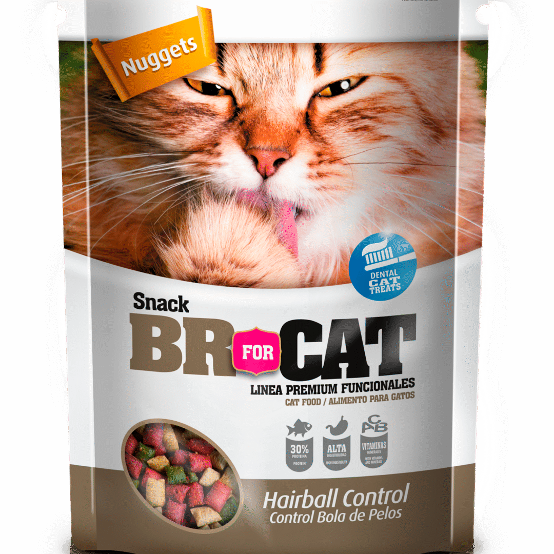 BR For Cat Snacks Nuggets Control Bolas de Pelos x 60 G
