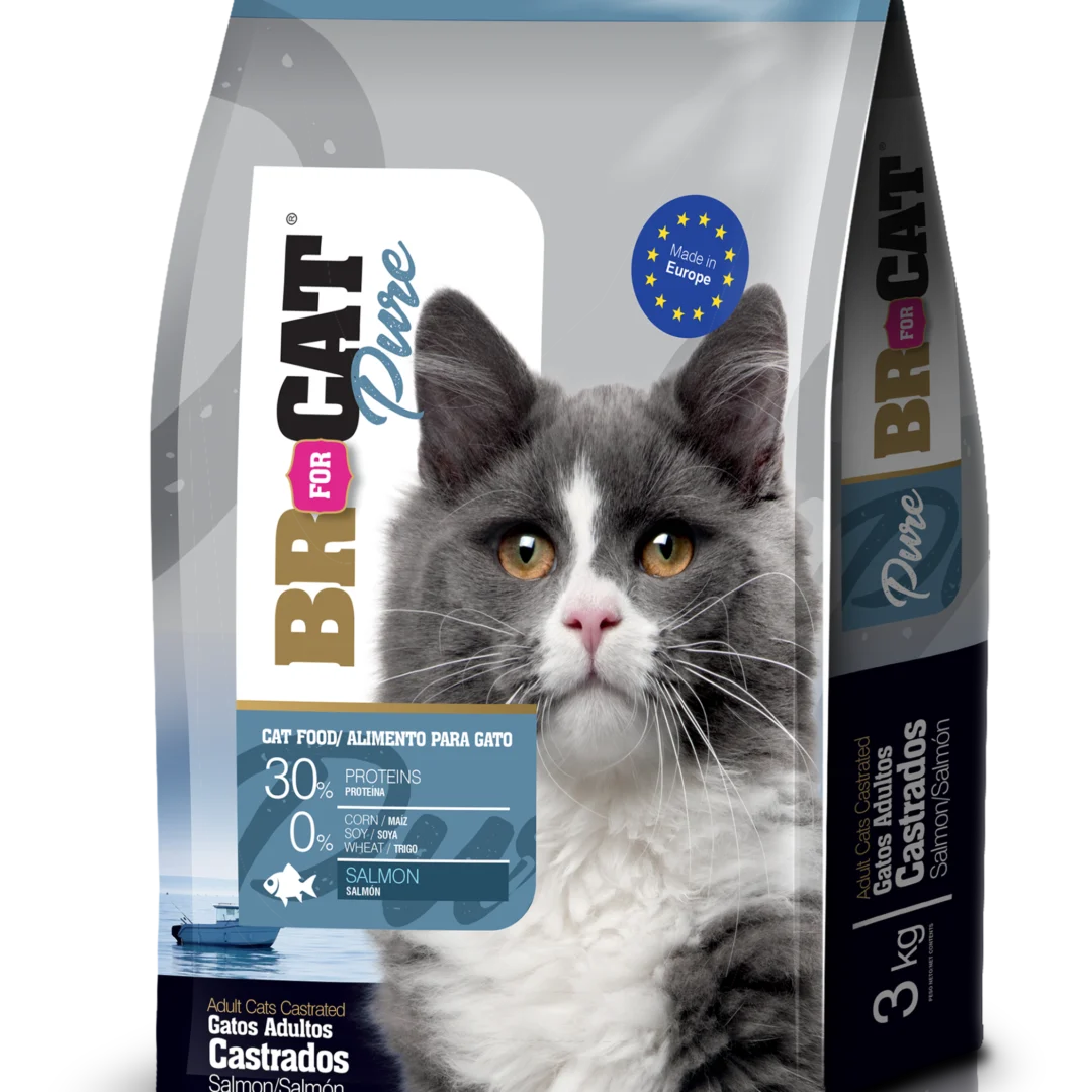 BR For Cat Adultos Castrados Sabor Salmón De 3 Kg