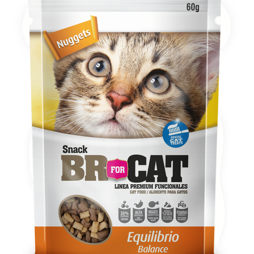 BR for Cat Snacks Nuggets para gatos Equilibrio/Balance de 60g