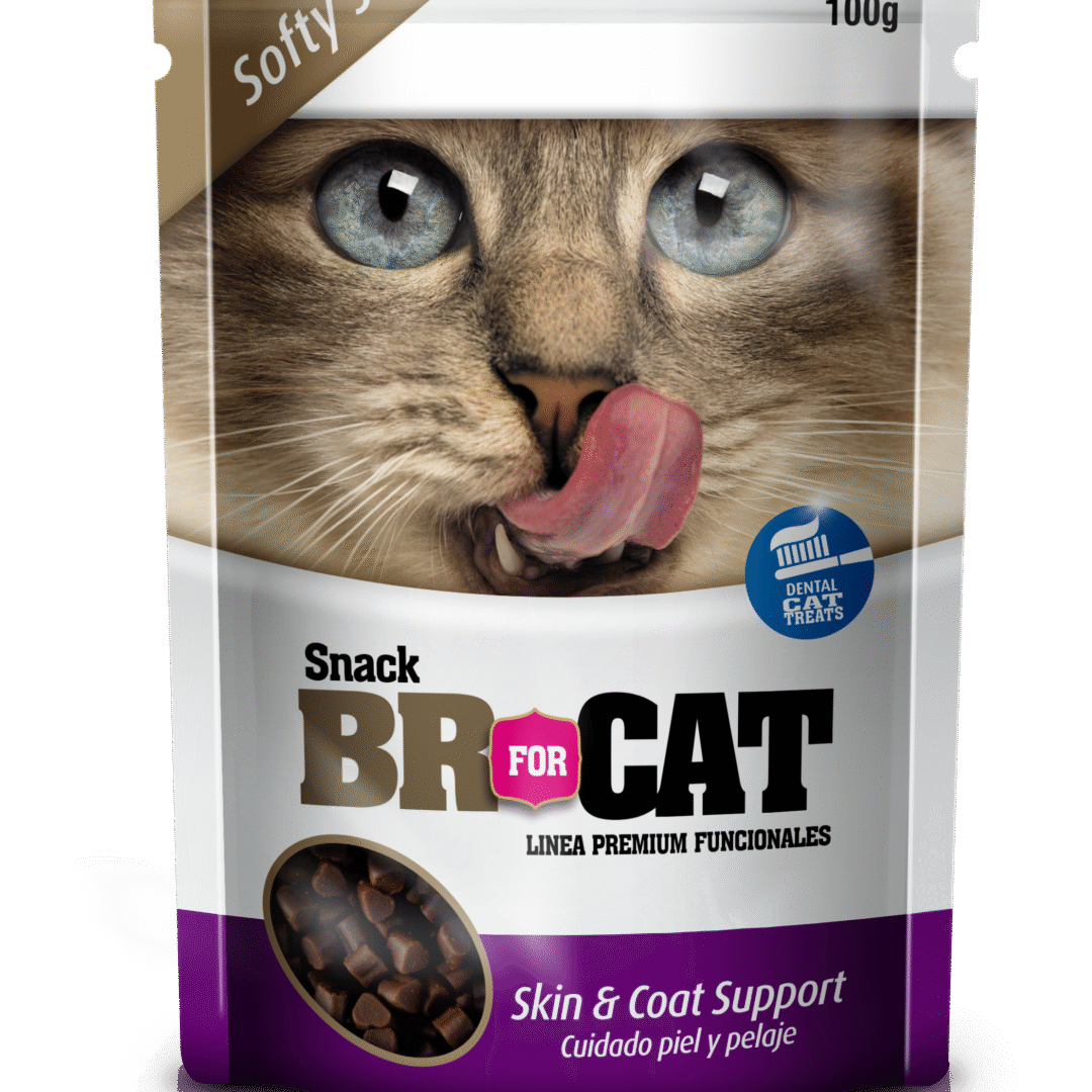 BR for Cat Snacks para gatos Cuidado Piel y Pelaje Skin & Coat de 100g