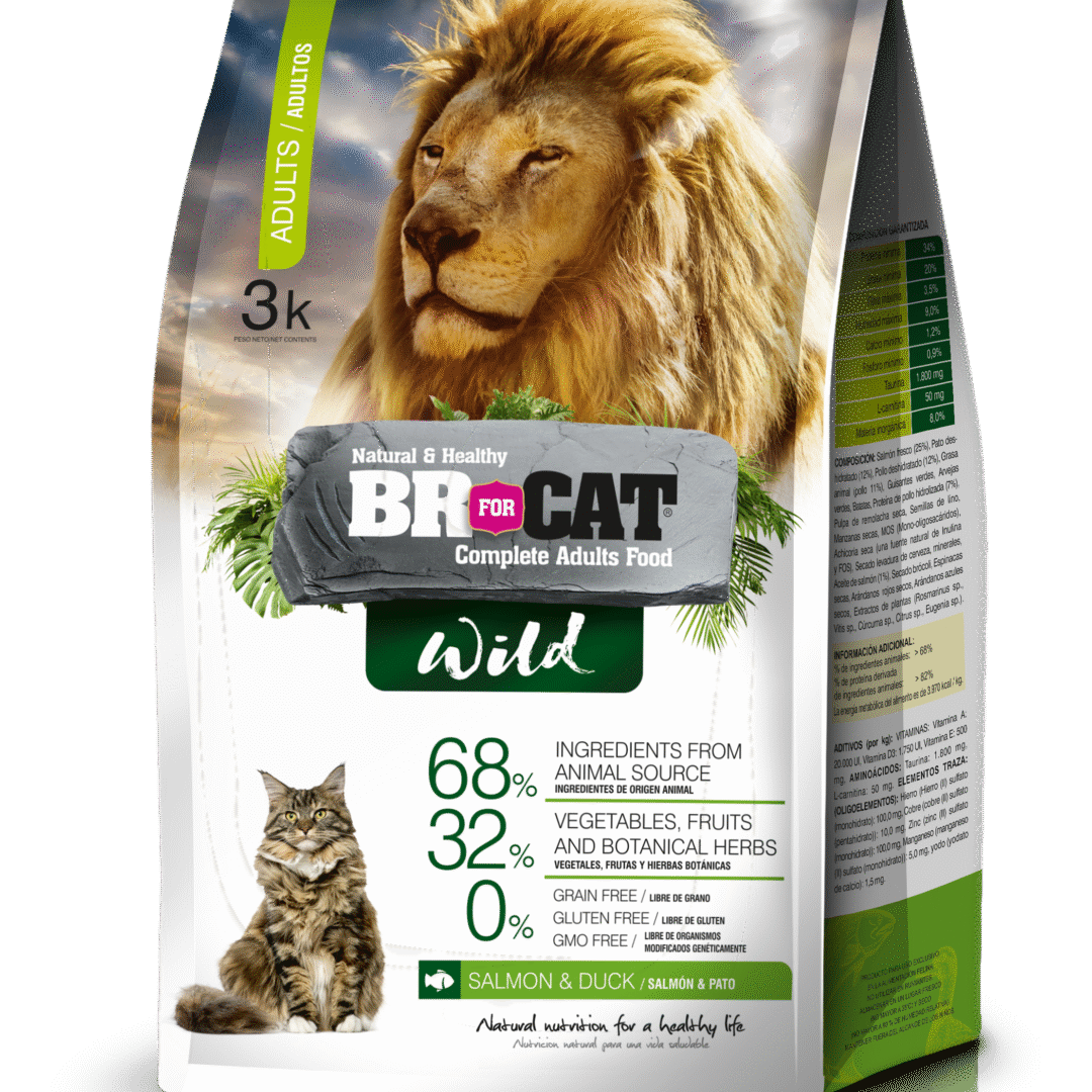BR for Cat Wild para gatos adultos de 3 Kg sabor a Salmón