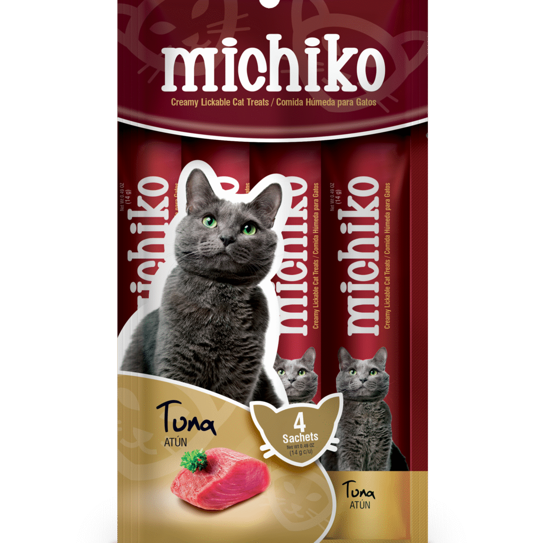 Comida Húmeda Michicko para gatos sabor Atún por 4 unidades 14 g