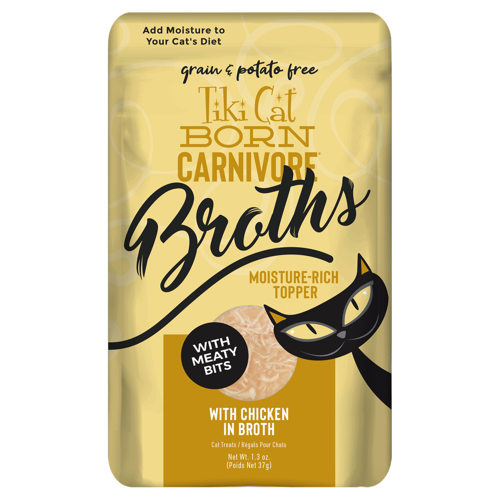 Tiki Cat Born Carnivore Broths Pollo en Caldo 37g