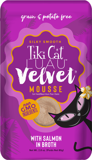 Tiki Cat LUAU Velvet Mousse Salmón en Caldo 80g