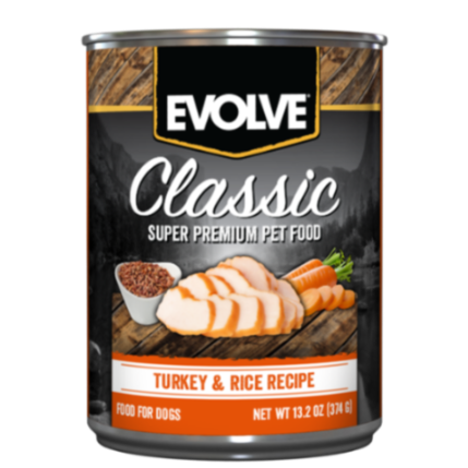 Evolve Perro Classic Lata Pavo 374g