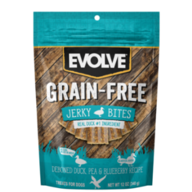 Evolve Dog Snack Grain Free Jerky Pato 340g