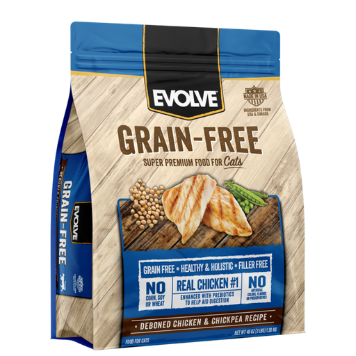 Evolve Grain Free Chicken y Chickpea Recipe Cat Food 1,36Kg