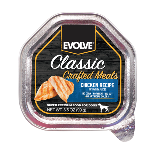 Evolve Perro Classic Bandeja Pollo 99g