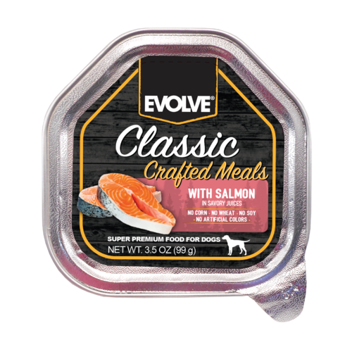 Evolve Perro Classic Bandeja Salmón 99g