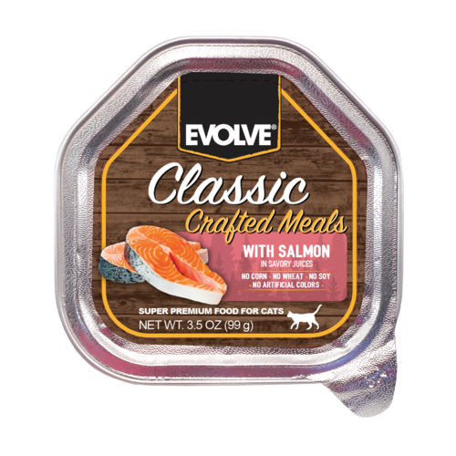 Evolve Gato Classic Bandeja Salmón 99g