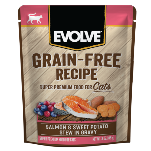 Evolve Gato Sobre Salmón y Patatas Dulces 85g