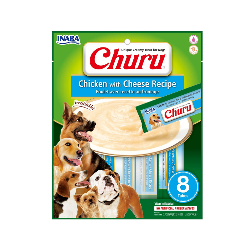 Churu Perro de Pollo con Queso X8 und
