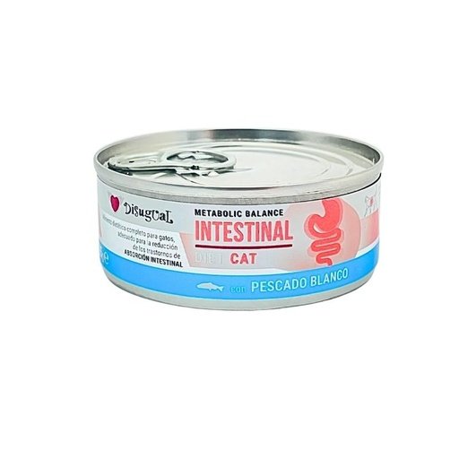 Disugual Gato Intestinal Pescado Blanco x 85g