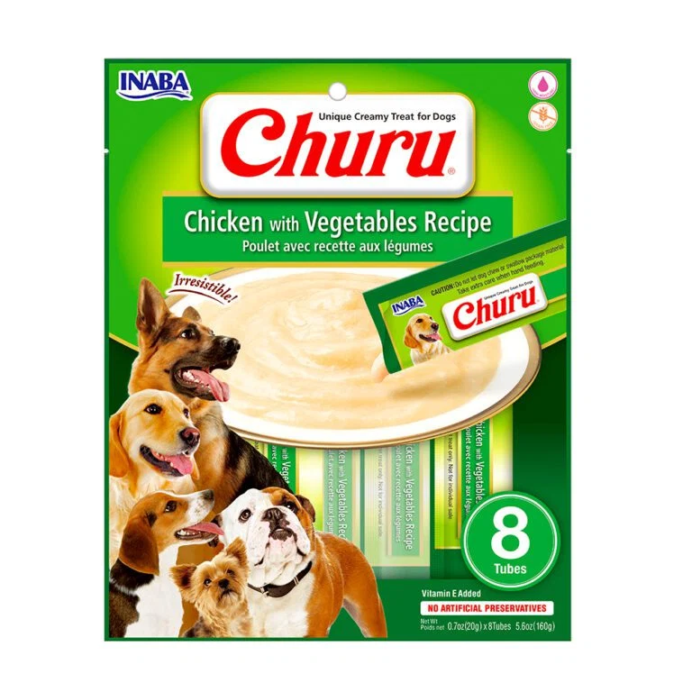 Churu Perro de Pollo con Vegetales X8 und