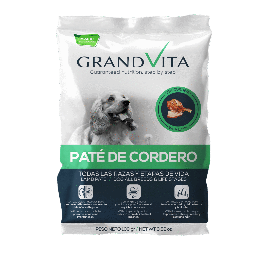 Grand Vita paté Cordero Perro 100g