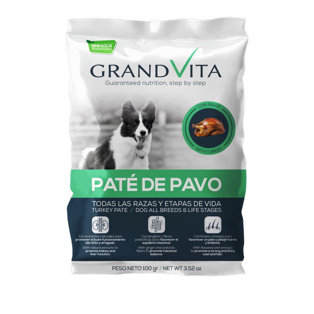 Grand Vita paté Pavo Perro 100g