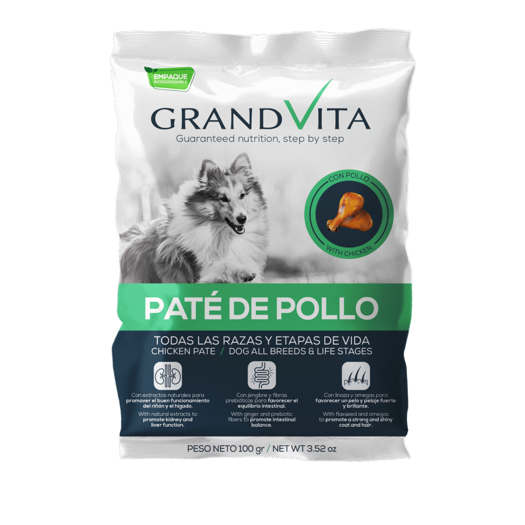 Grand Vita paté perro pollo 100g