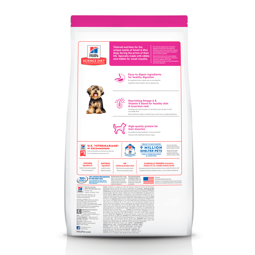 Hills Science Diet Adult Small Paws Chicken Perro 2,04Kg - Image 2