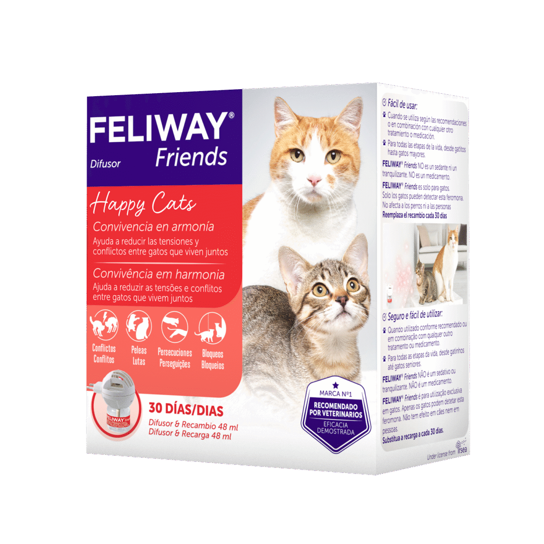 Difusor para gatos Feliway Friends + Recarga 48 ml