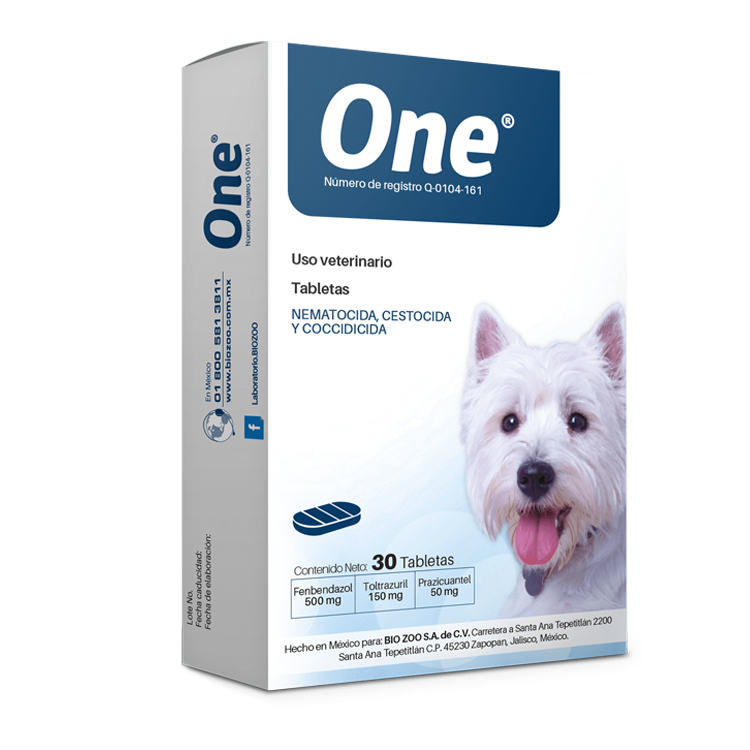 One Desparasitante Blister x Unidad