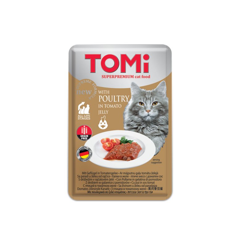 TOMi Gato pollo en gelatina de tomate 100 g