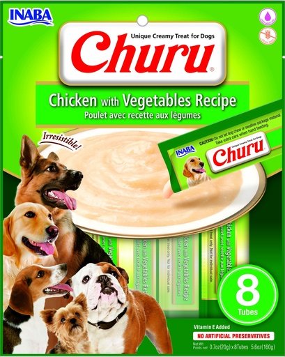 Churu Perro de Pollo con Vegetales X8 und
