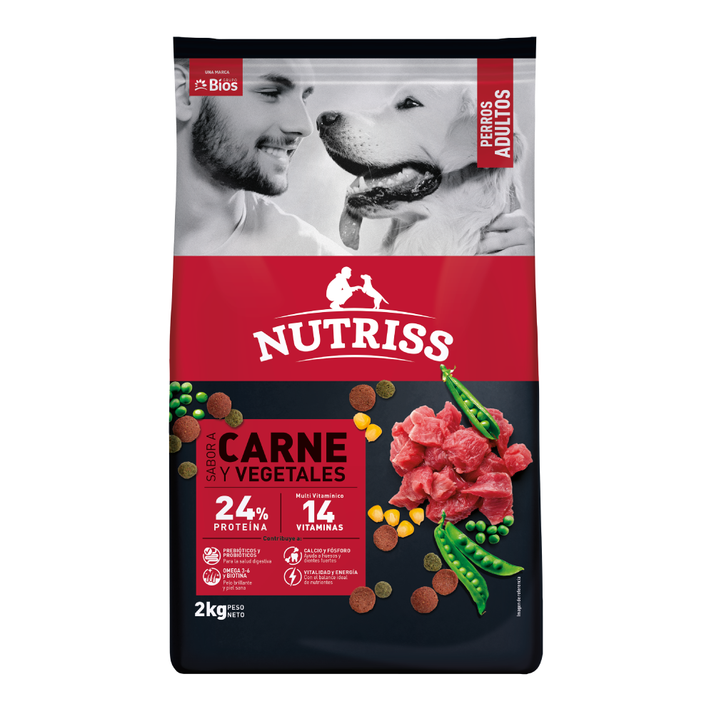 Nutriss Adultos Sabor a Carne y Vegetales