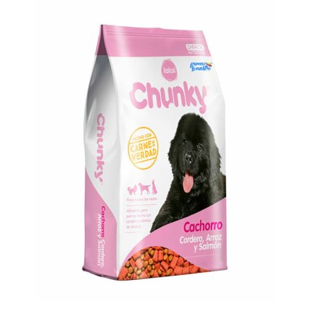 Chunky Perros Cachorros Cordero, Arroz y Salmón