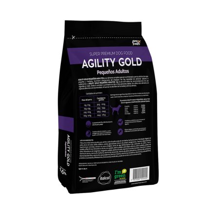 Agility Gold Perros Adultos Razas Pequeñas Sin Granos - Image 2