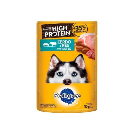 Pedigree Sobre Wet High Protein Pork y Beef 85 g