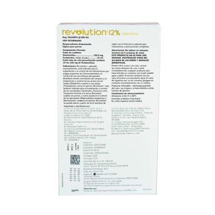 Alternative view of Antiparasitario Revolution Perro 12% (10,1 a 20 Kg)