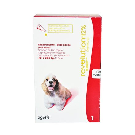 Antiparasitario Revolution Perro 12% (10,1 a 20 Kg)