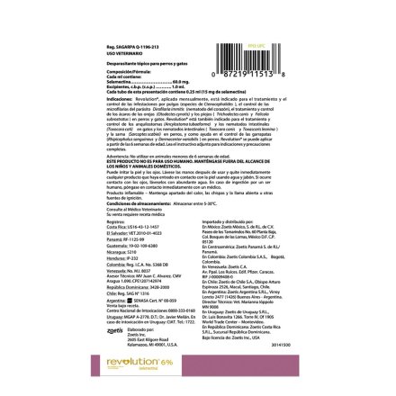 Antiparasitario Revolution Perro y Gato 6% (Hasta 2,5 Kg) - Image 2