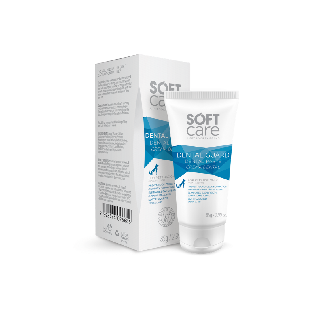 Crema Dental para Perros y Gatos Soft Care Dental Guard 85 Gr