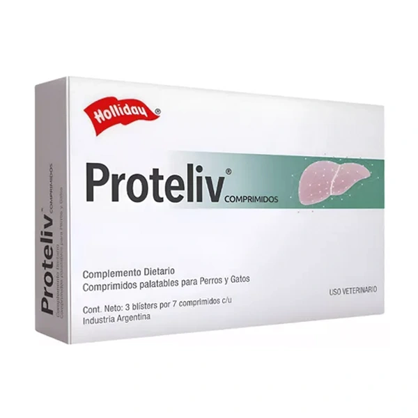 Hepatoprotector para Gatos Proteliv 75 Gr X 21 Comprimidos