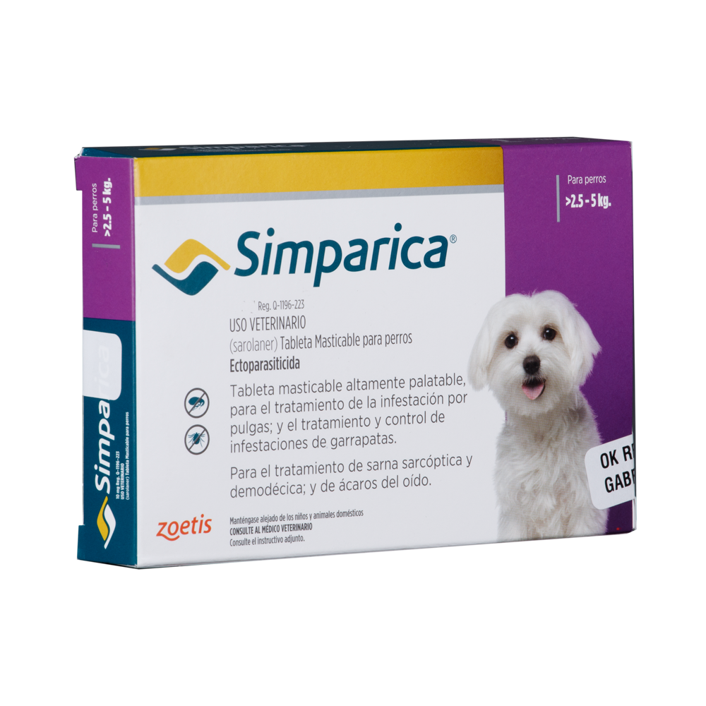 Antiparasitario Externo Para Perro Simparica Caja 1Tableta 10MG
