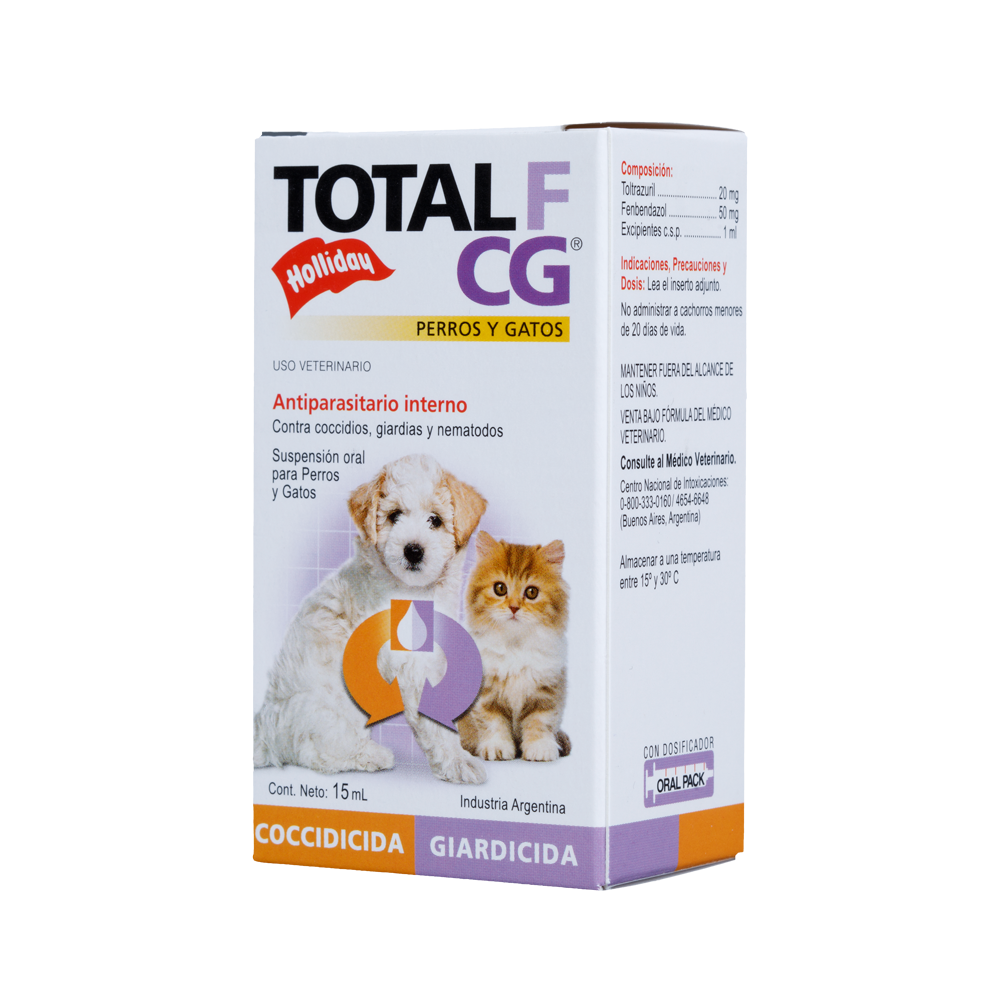 Antiparasitario Interno Total F CG Perro y Gato 15ml