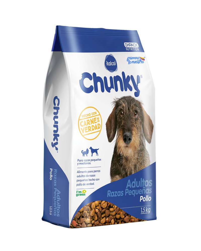 Chunky Perros Adultos de Razas Pequeñas Pollo y Arroz