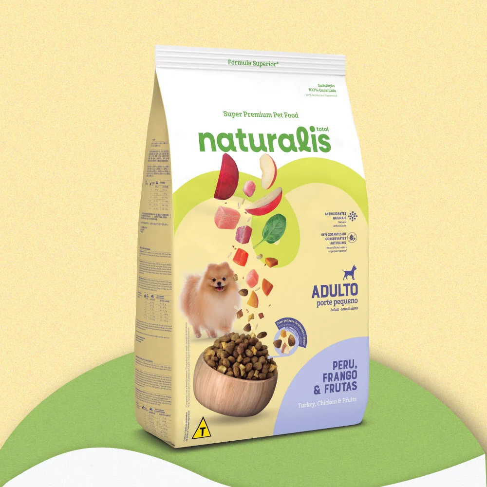 Comida para Perro Naturalis Adulto Raza Pequeña Pollo, Pavo y Frutas 2,5 Kg