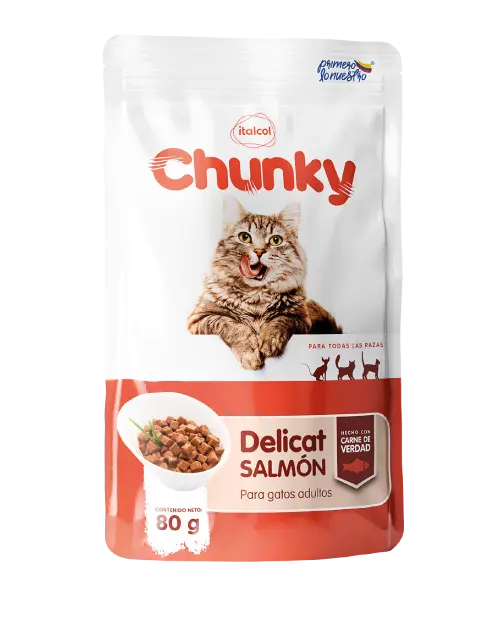 Chunky DeliCat Comida Húmeda Salmón 80g