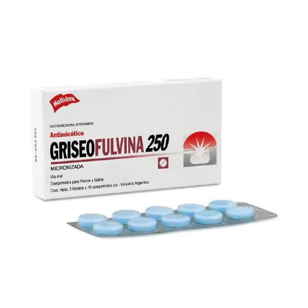 Griseofulvina para Perros y Gato 250mg X 20 Tabletas